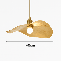 suspension nordique créative en forme de feuille de lotus décorative