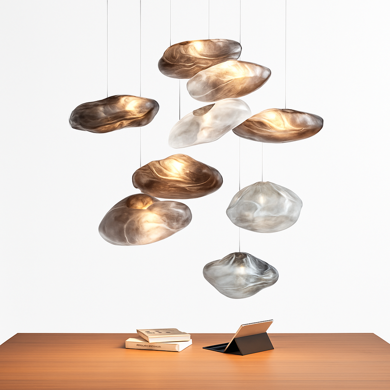 Suspension nordique en verre au Design nuage
