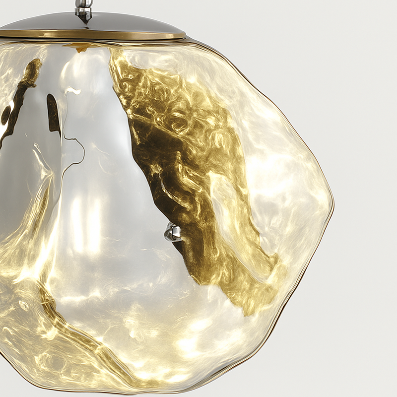 suspension nordique en verre à led décoratif pour intérieur