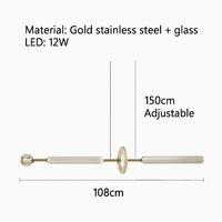 suspension nordique en verre transparent pour éclairage décoratif