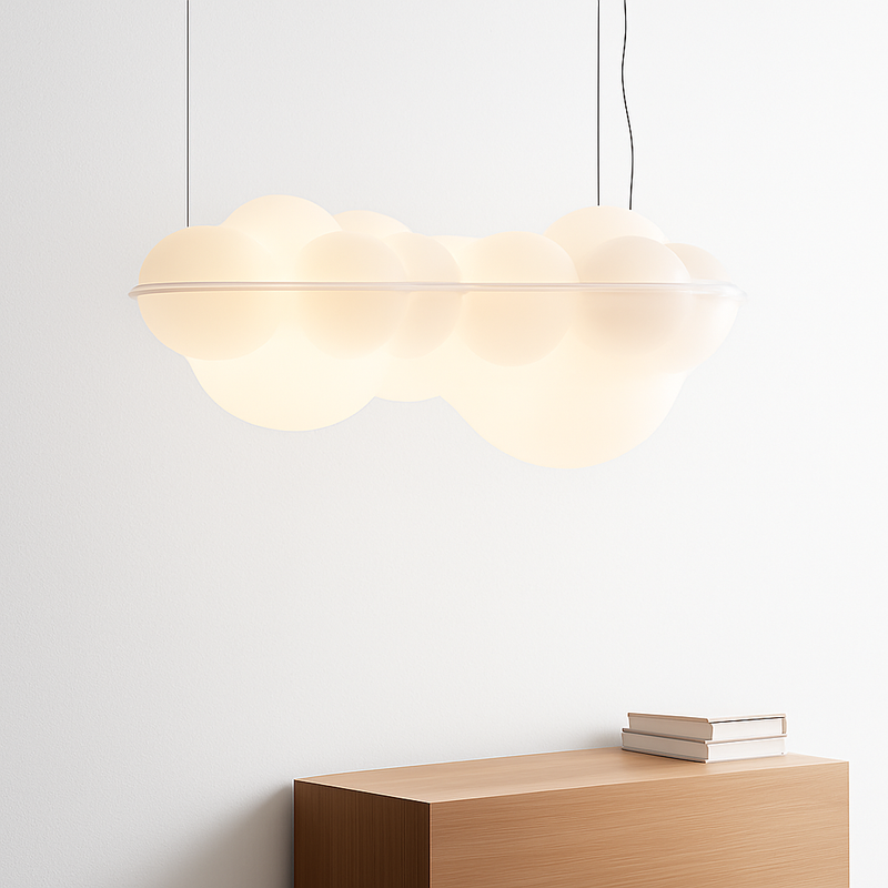 suspension nuvola nordique nuages led décoration design italien