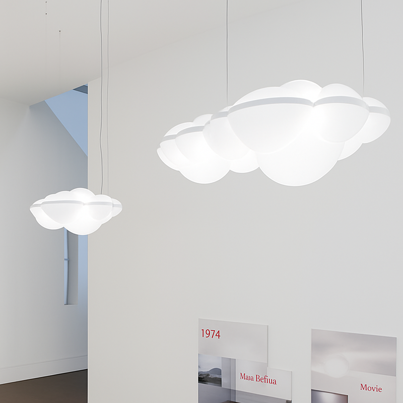 suspension nuvola nordique nuages led décoration design italien
