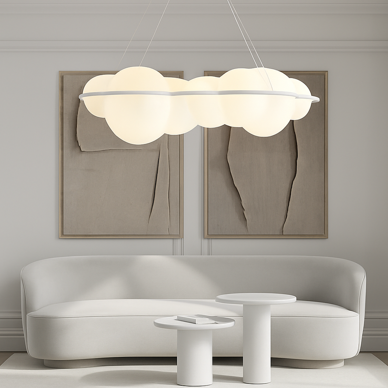 suspension nuvola nordique nuages led décoration design italien