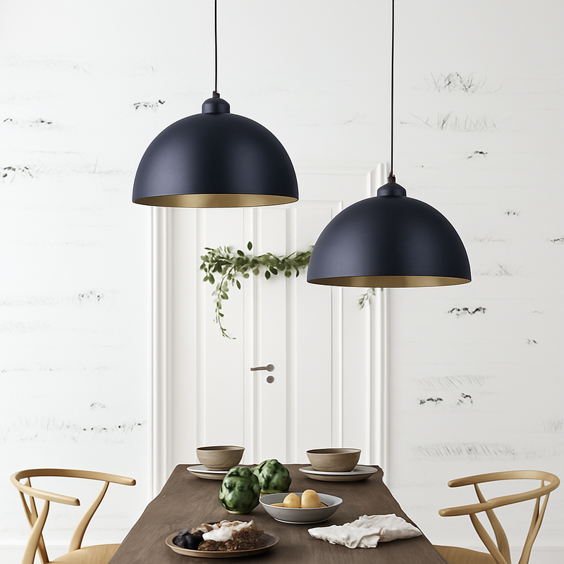 suspension rétro en métal style industriel pour loft