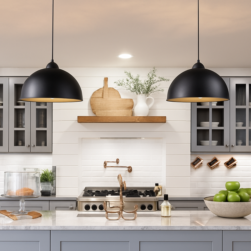 suspension rétro en métal style industriel pour loft