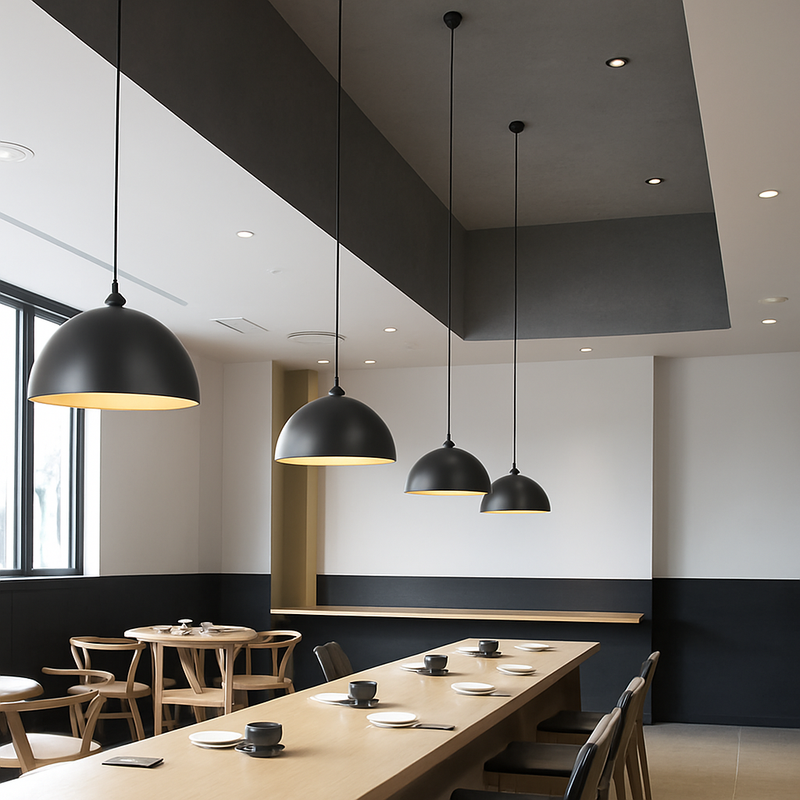 suspension rétro en métal style industriel pour loft