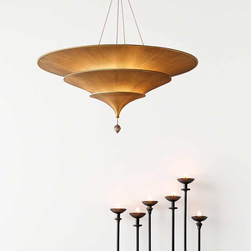 suspension style vintage wabi-sabi d'asie du sud-est