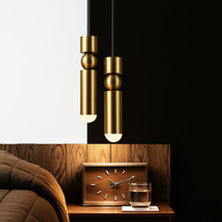 suspension tube doré pour luminaires modernes et élégants