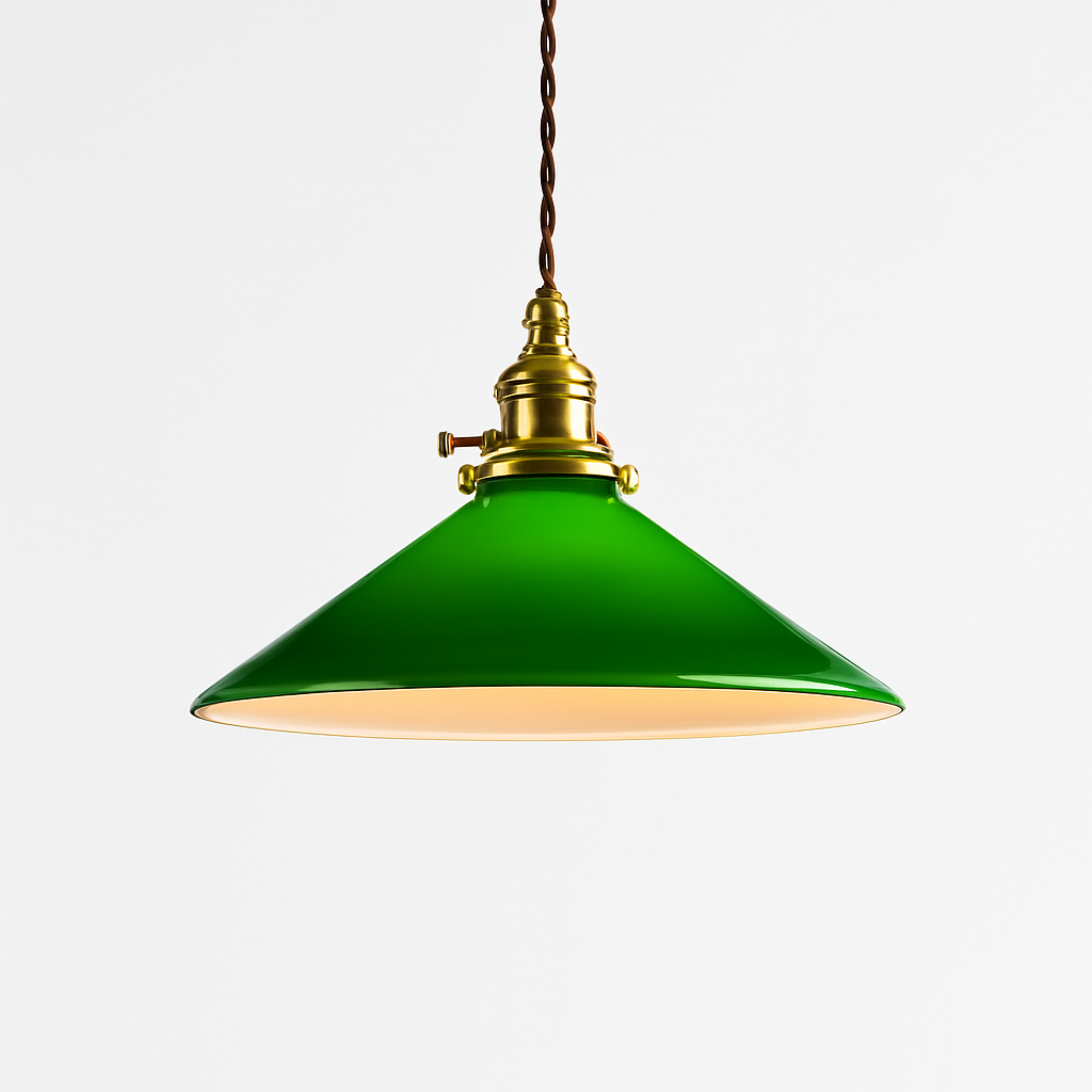 Suspension vintage edison en verre avec prise en cuivre - vue 4 sur 30