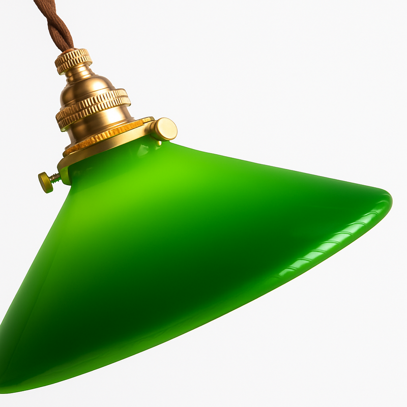 Suspension vintage edison en verre avec prise en cuivre