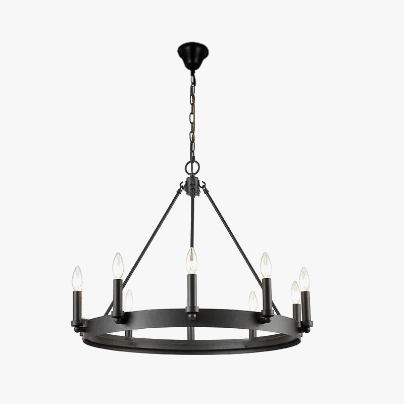 suspension vintage en fer forgé pour éclairage intérieur rétro