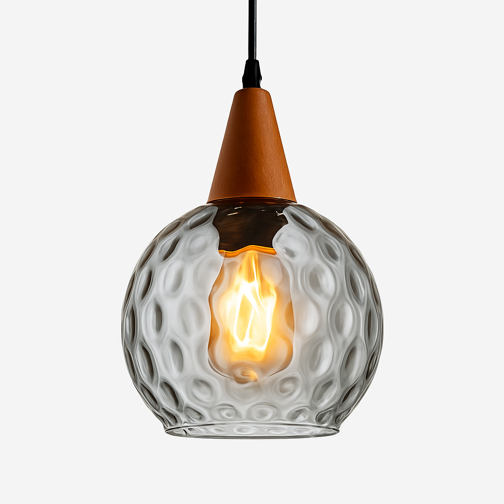 Suspension vintage en verre coloré Lampen