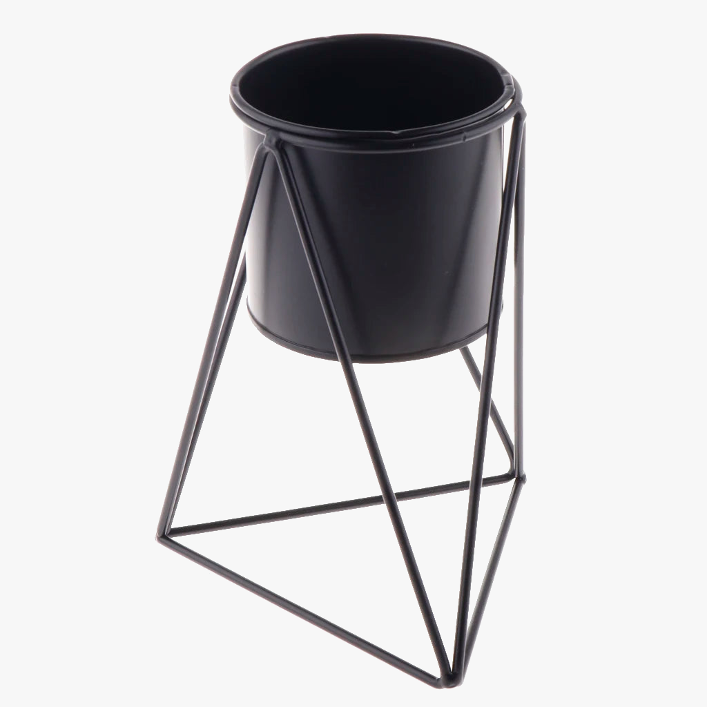 étagère en métal pour vases et plantes décoratives