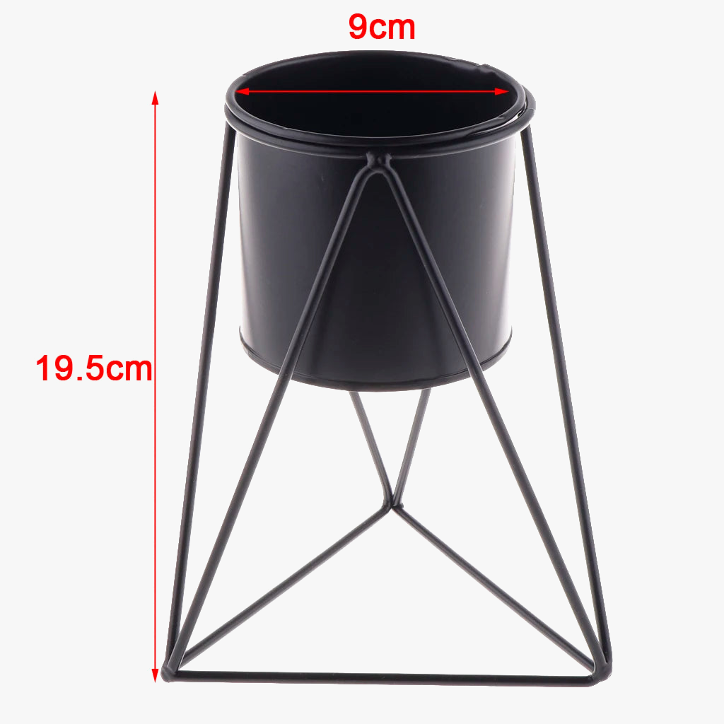 étagère en métal pour vases et plantes décoratives