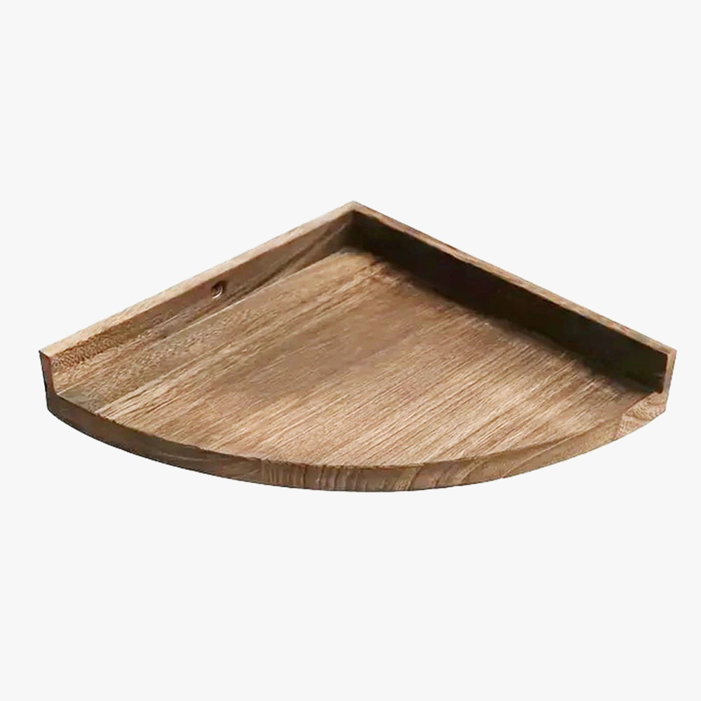 étagères éventail d'angle en bois pour rangement décoratif