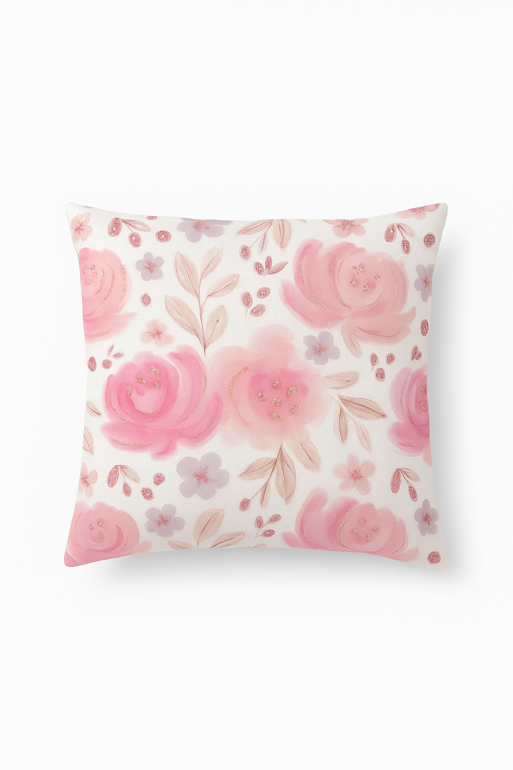 taie d'oreiller carrée fleurs style frais 45x45 cm