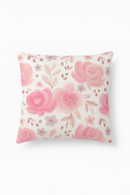 taie d'oreiller carrée fleurs style frais 45x45 cm