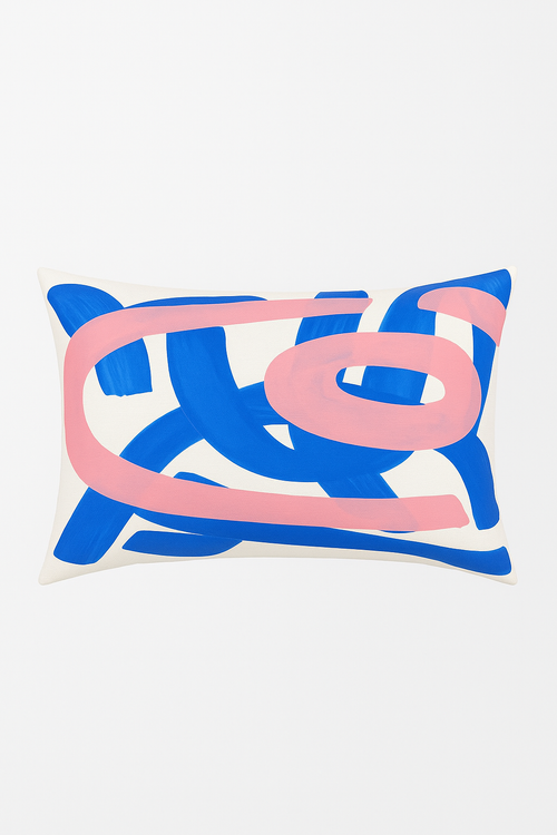 taie d'oreiller rectangulaire géométrique avec soutien lombaire