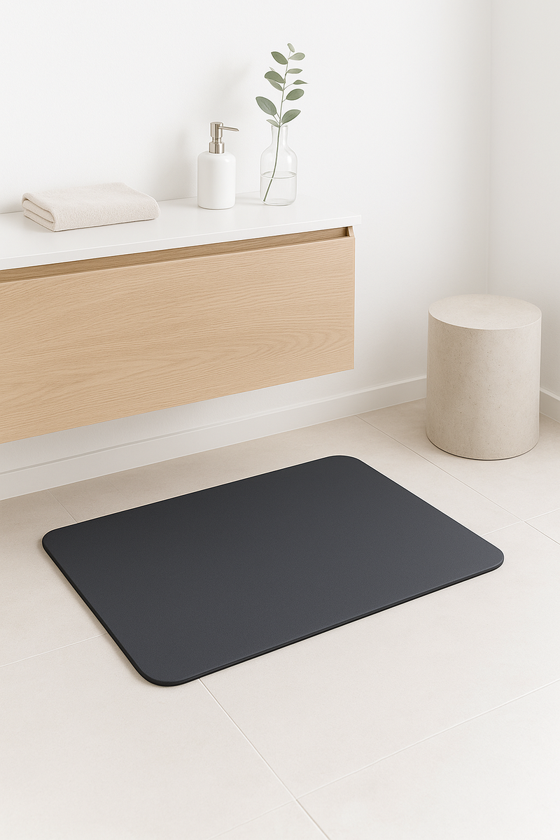 tapis de bain antiderapant fin absorbant pour entree