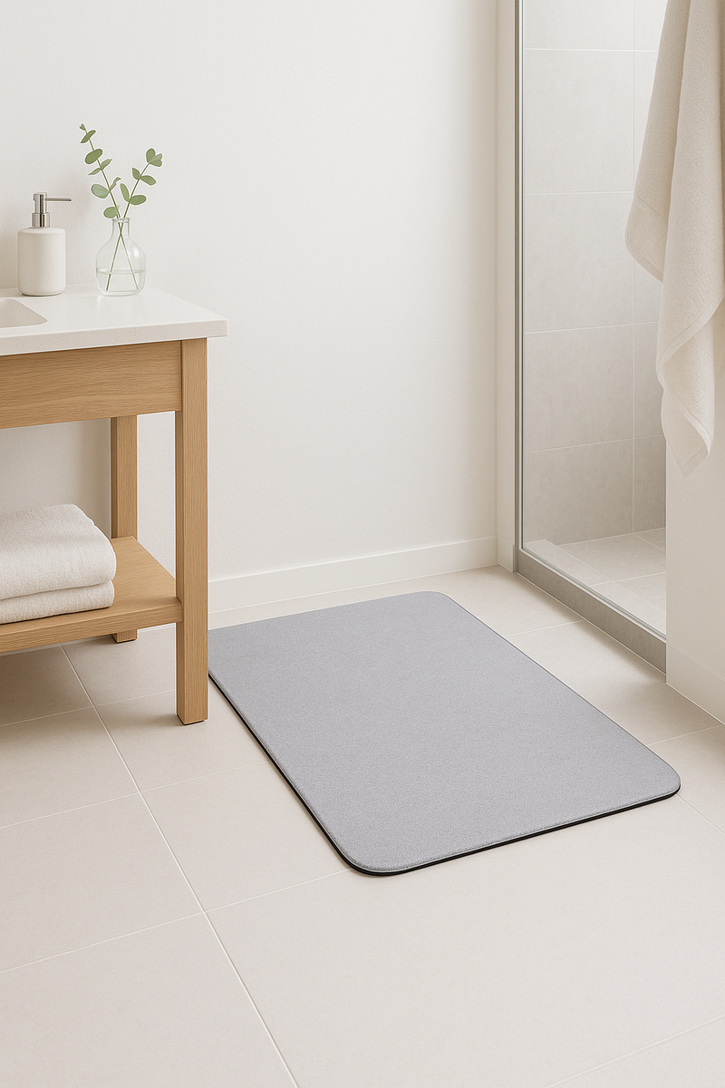 tapis de bain antidérapant fin absorbant style moderne