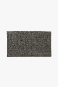 tapis de bain chenille shaggy rayures antidérapant triple