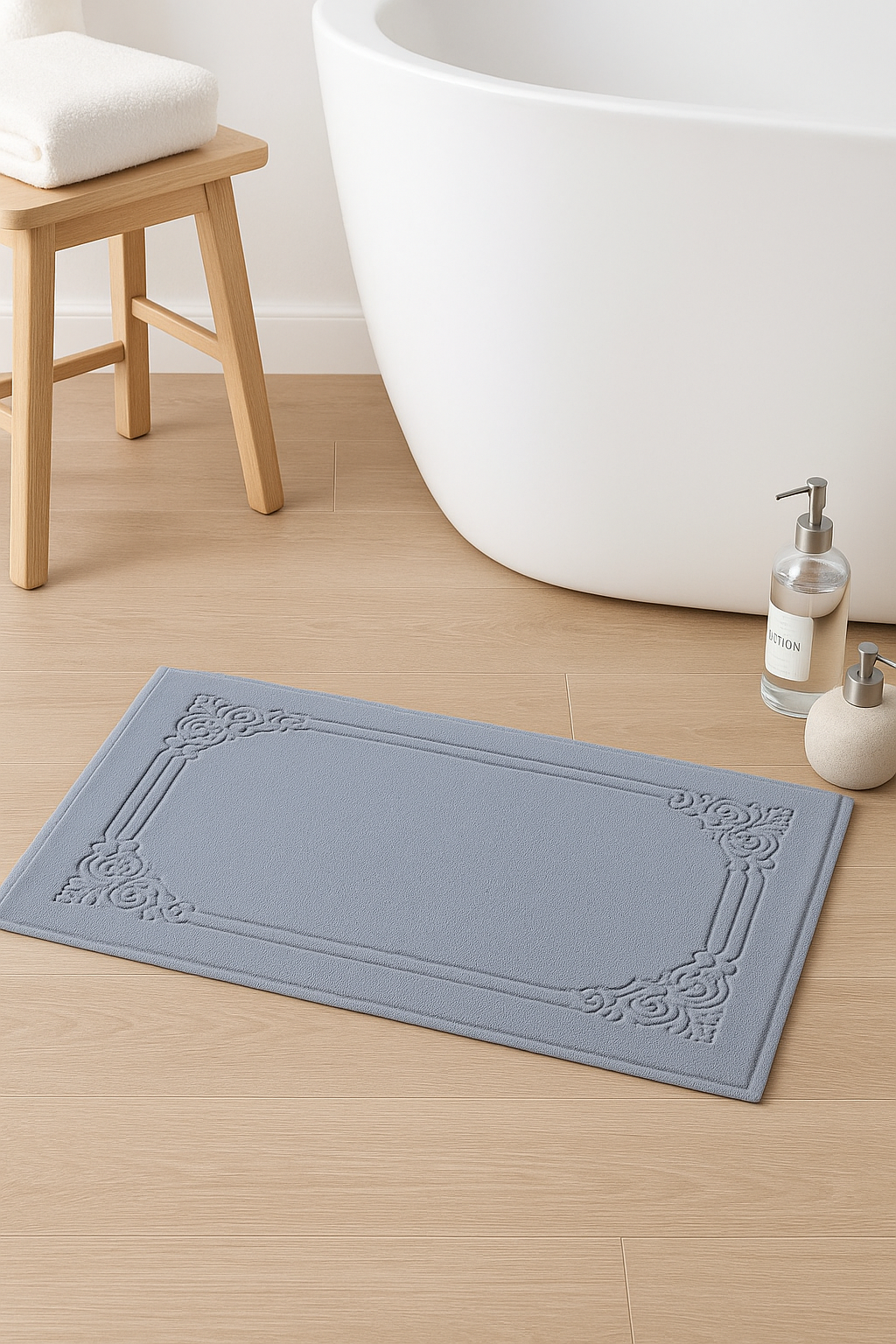 Tapis de bain coton épais style spa cartoon - vue 3 sur 2