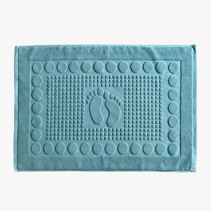 Tapis de bain coton épais motif pieds antidérapant