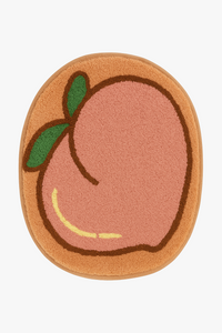 Tapis de bain demi lune fruit moderne antidérapant