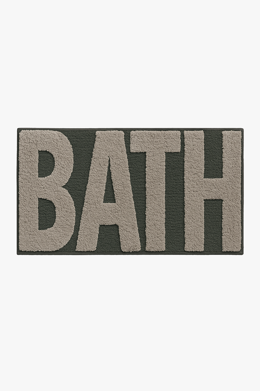 tapis de bain doux absorbant lettres cartoon antiderapant