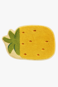 tapis de bain enfant motif citron antidérapant doux