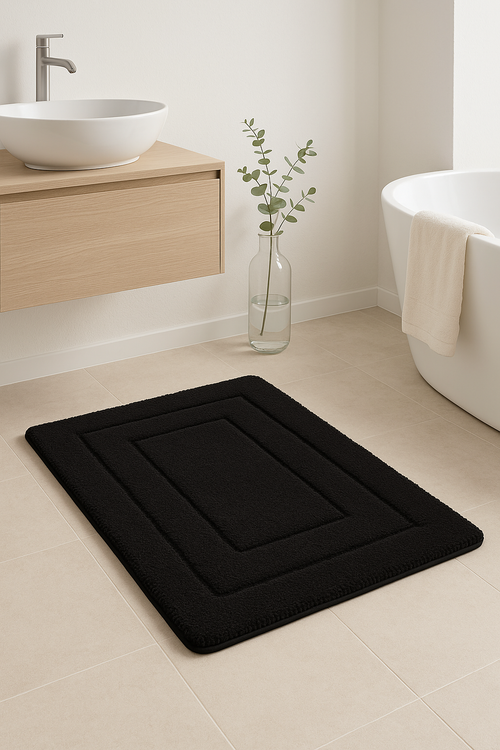 tapis de bain microfibre antiderapant absorbant doux salle