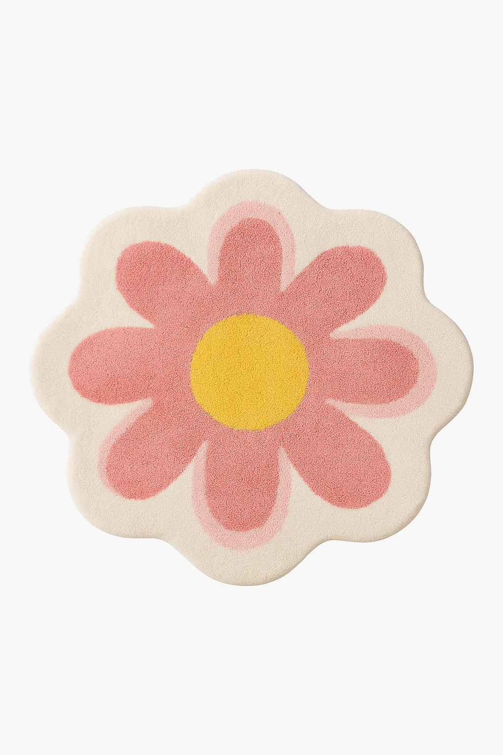 Tapis de bain microfibre motif floral antidérapant doux