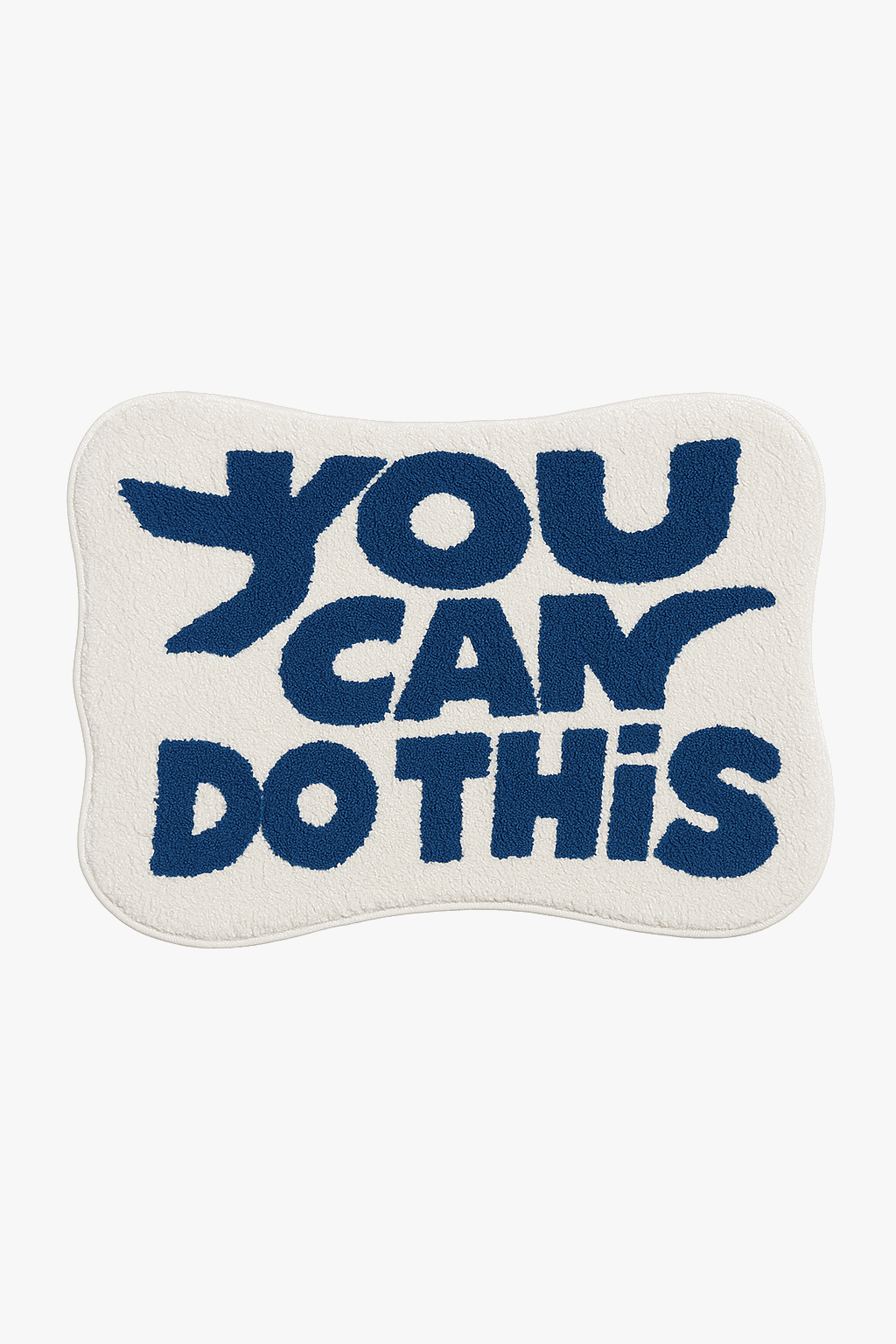 Tapis de bain motif texte drôle cartoon microfibre