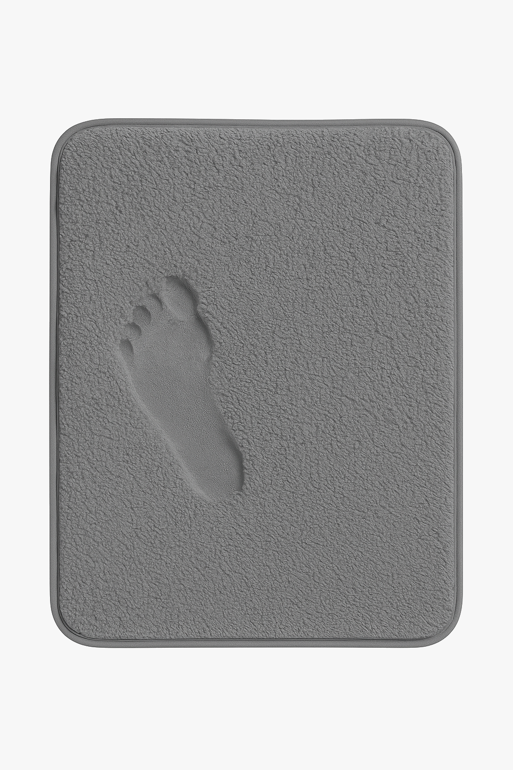 tapis de bain épais antidérapant poils longs absorbant