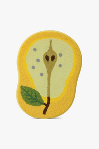 tapis de bain pastèque demi rond antidérapant microfibre