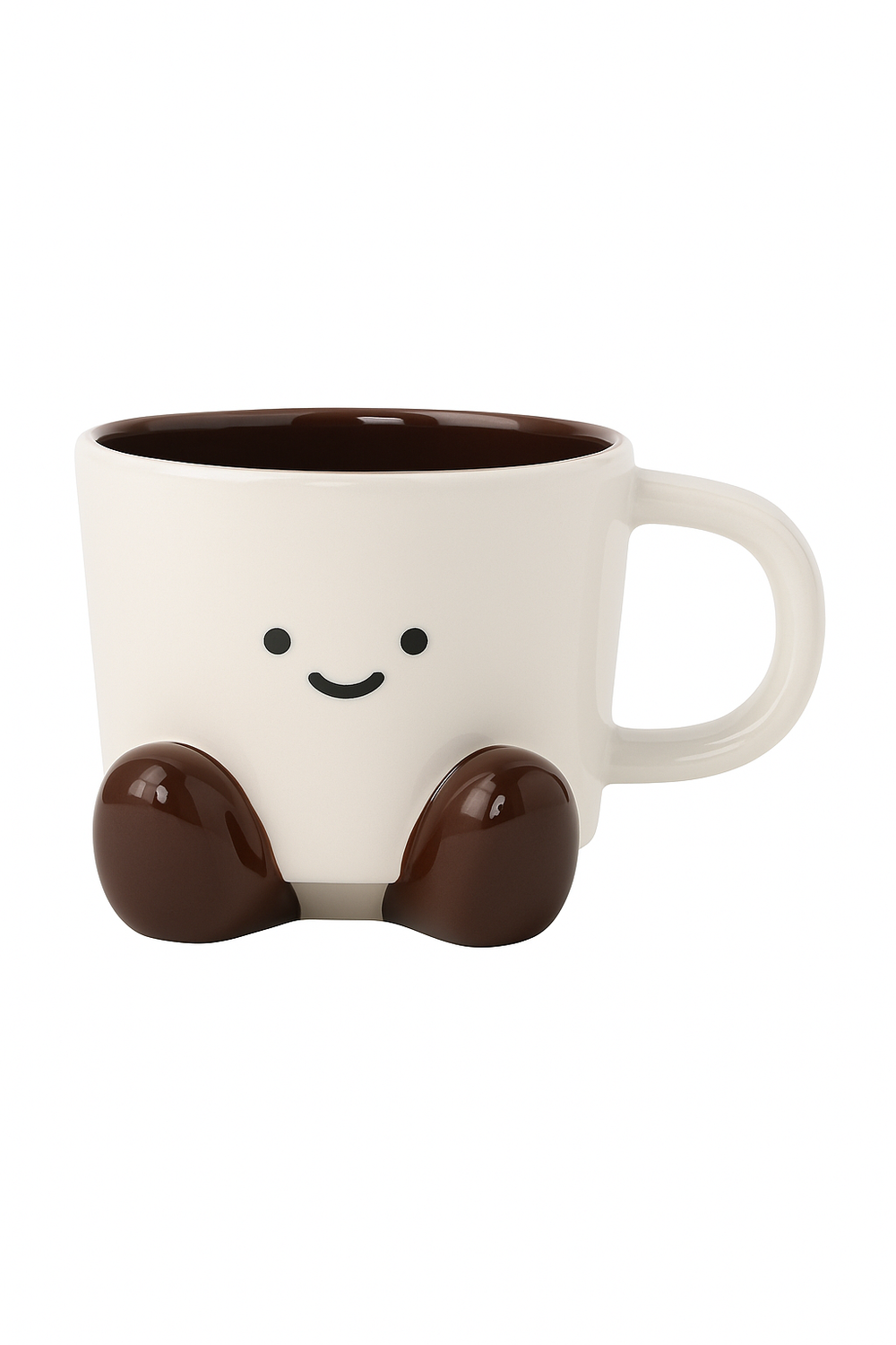 Tasse café mignonne sur pied style kawaii latte