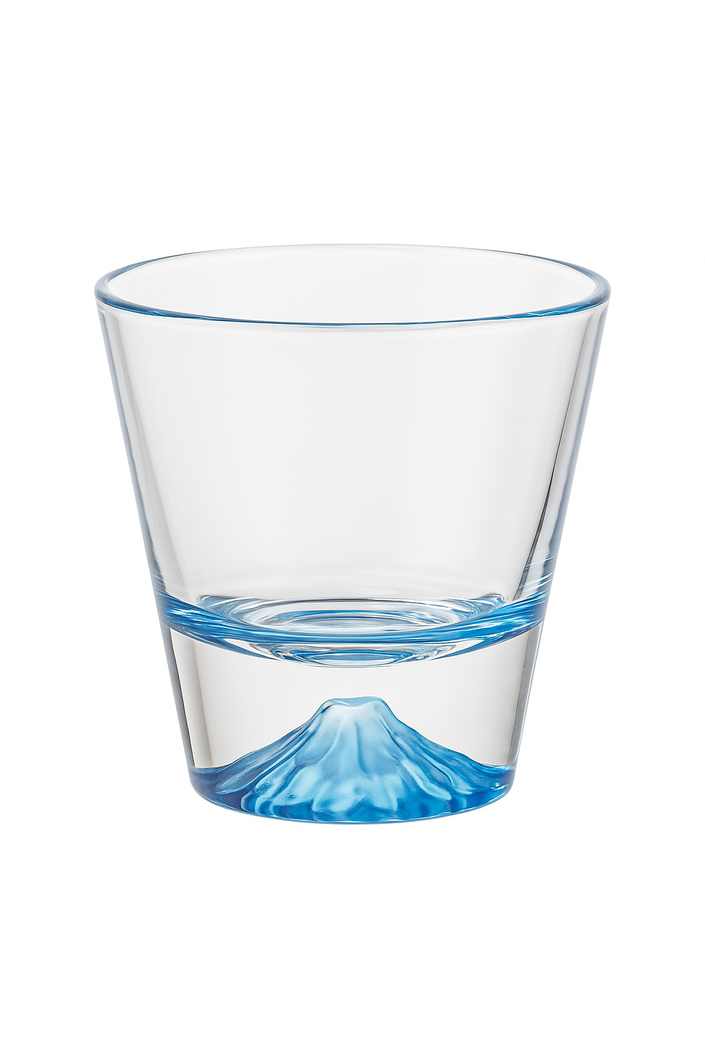 Tasse verre style japonais motif mont fuji