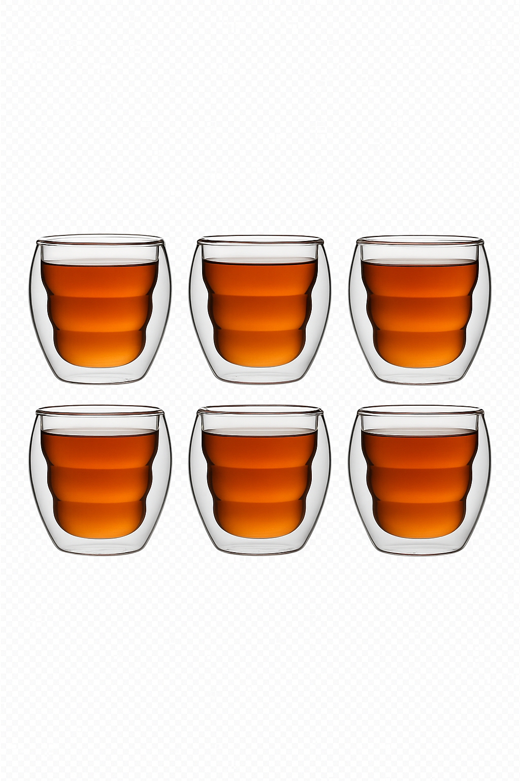 Tasses espresso double paroi verre 80ml isothermes