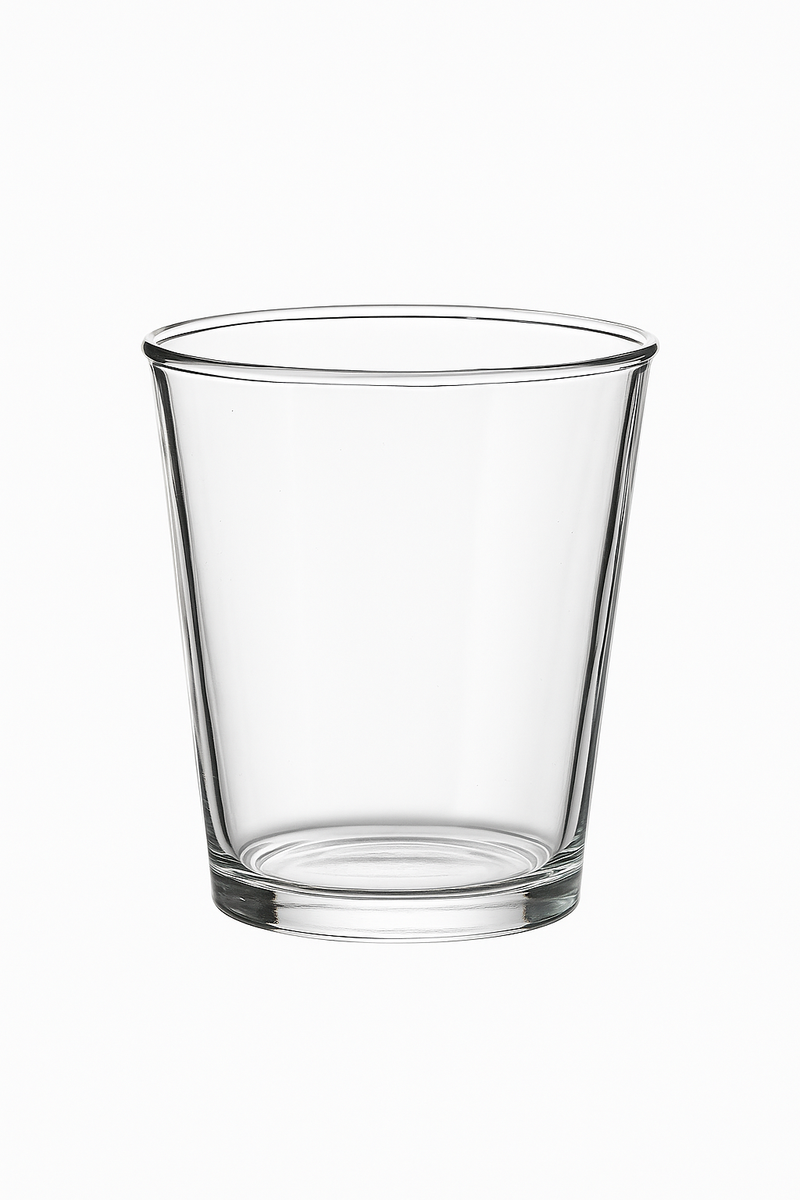 Tasses verre transparent style old fashioned café luxe