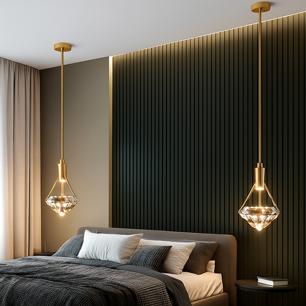 Thrisdar K9 cristal suspension LED lampe moderne Table de chevet suspension lampe cuisine salle à manger chambre lustre suspension - vue 4 sur 7