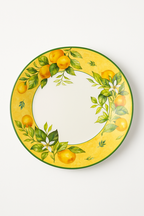 Vaisselle ceramique style nordique motifs floraux retro luxe