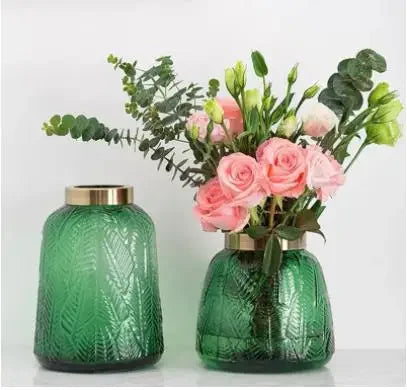 vase en verre décoratif pour fleurs artificielles moderne