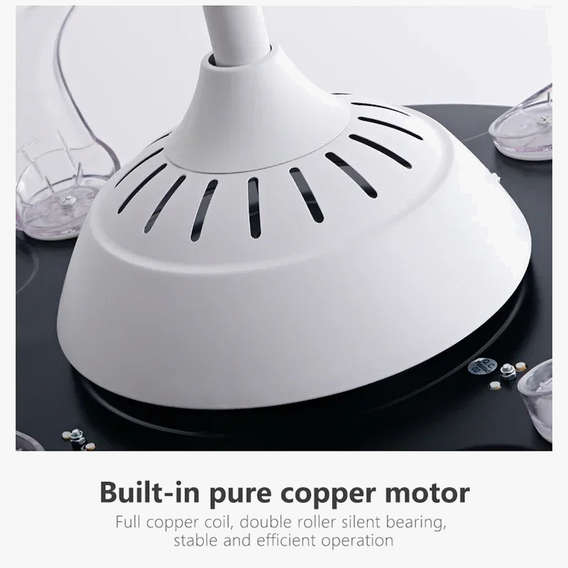 ventilateur de plafond invisible avec lumière lustre suspension ménage