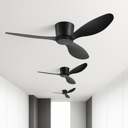 ventilateur de plafond moderne à led télécommande 6 vitesses éclairage intégré