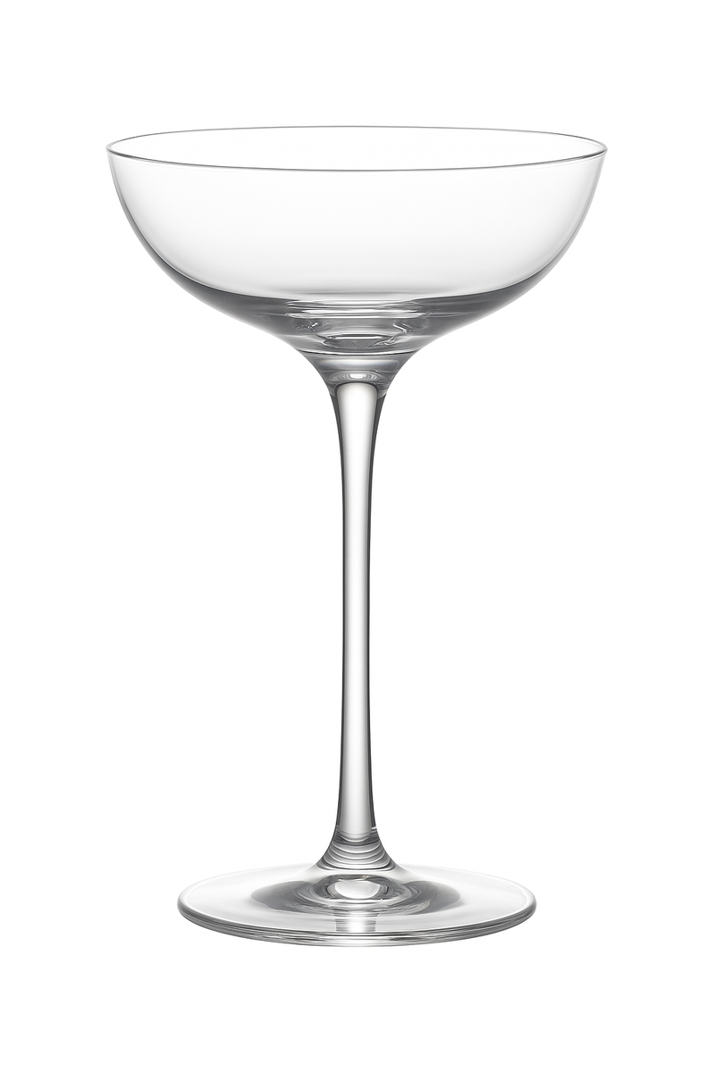 Verre à cocktail design élégant type margarita champagne