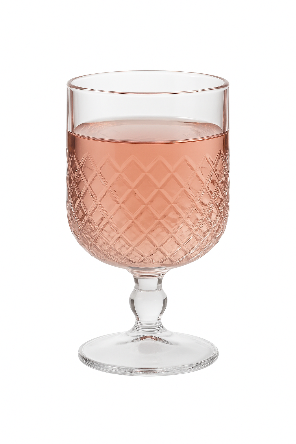 Verre à pied vintage style minimaliste pour vin
