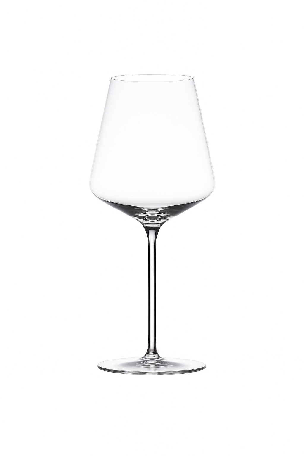 Verre à vin bourgogne cristal fin facettes large