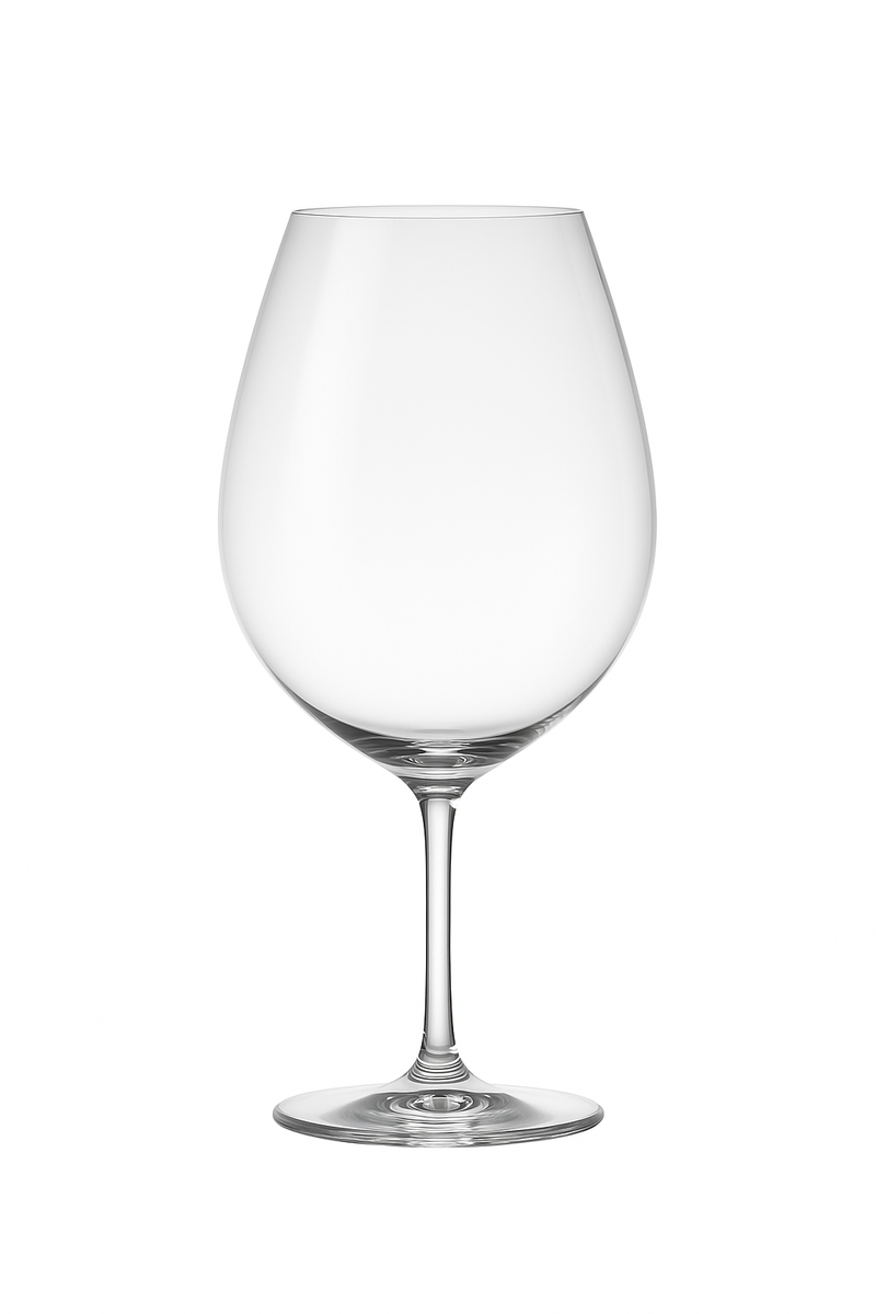 Verre à vin court cristal style kimura artisanal