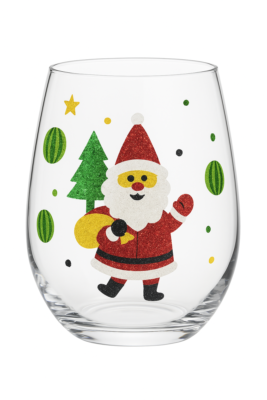 Verre à vin motifs floraux peints lot trois