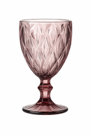 Verre à vin relief rétro verre épais européen
